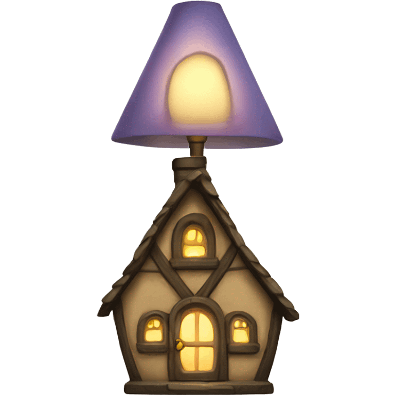  A fairy cottage lamp emoji