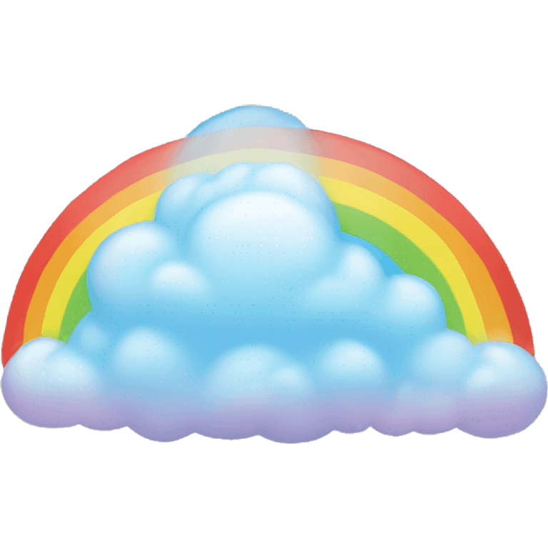 rainbow cloud emoji