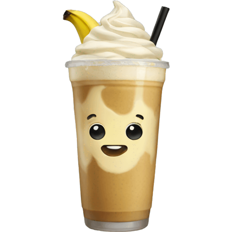 banana iced latte emoji