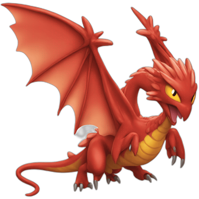 red Drangonair the pokemon with wings emoji