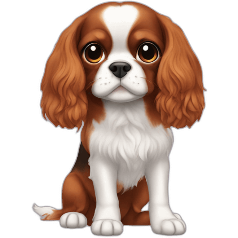 cavalier king black hair emoji