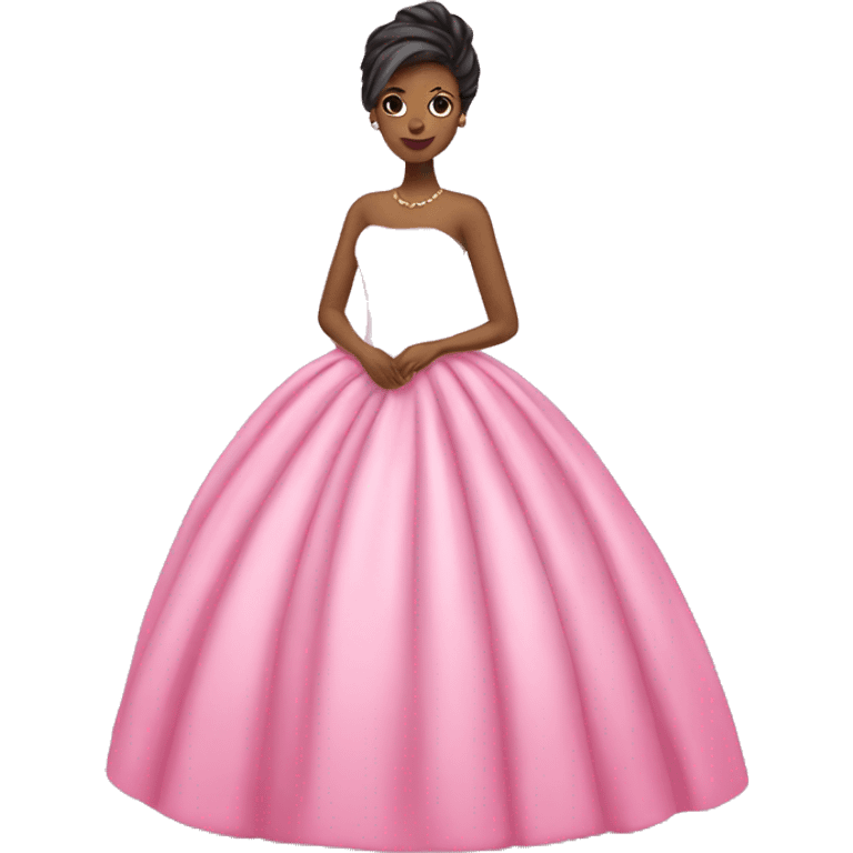 Pink ball gown emoji