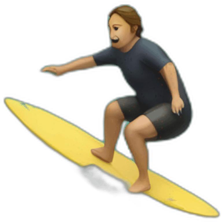 pregnant man surfing in the atlantic emoji