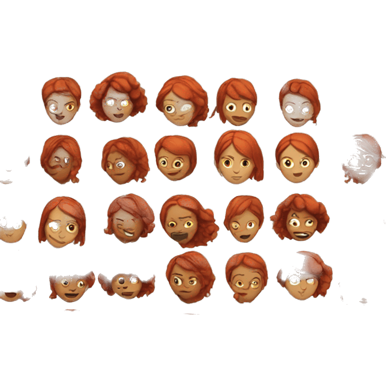 Red hair woman  emoji