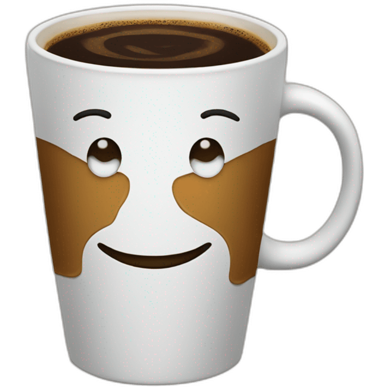 Coffee smirk zany emoji