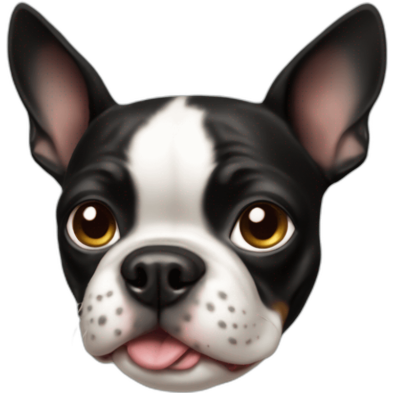 Dog Boston terrier emoji