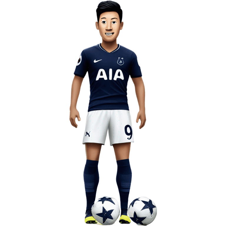 Son Heung Min in a Tottenham Hotspur Jersey emoji