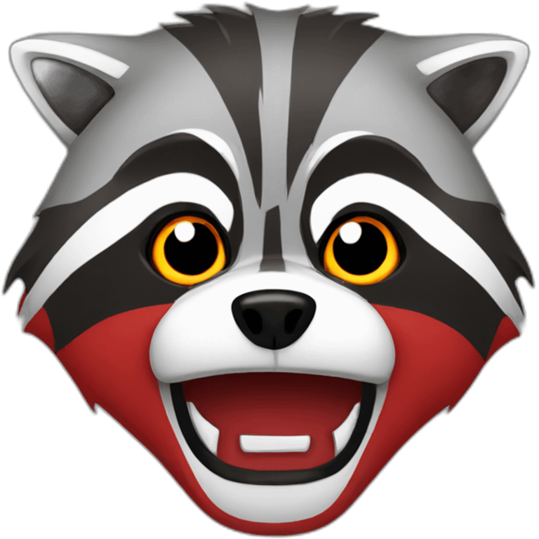 raccoon-red-angry emoji