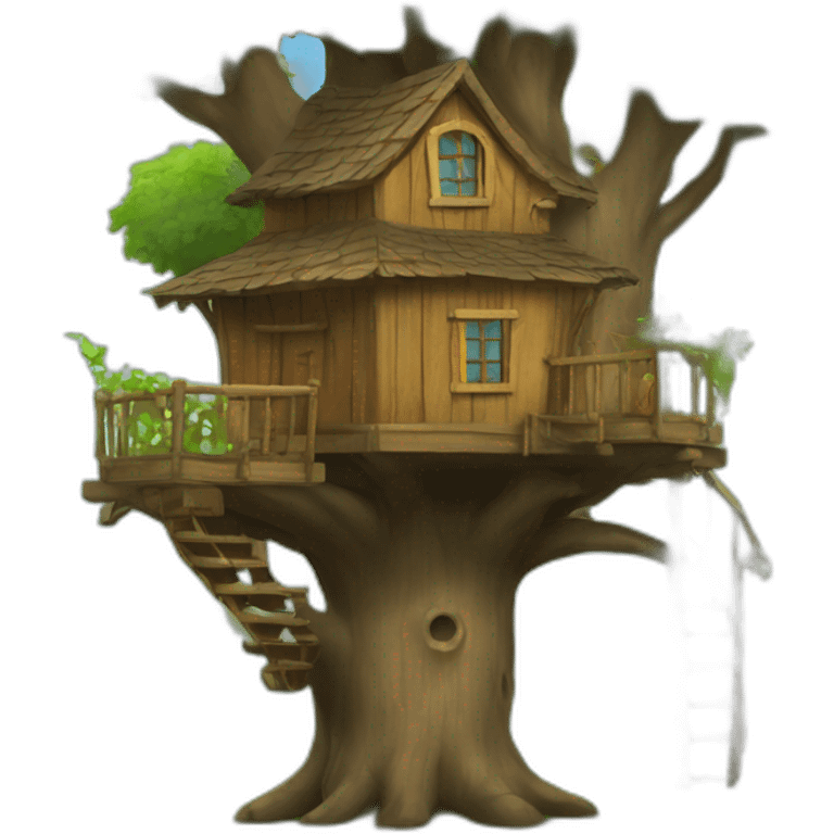 Tree house emoji