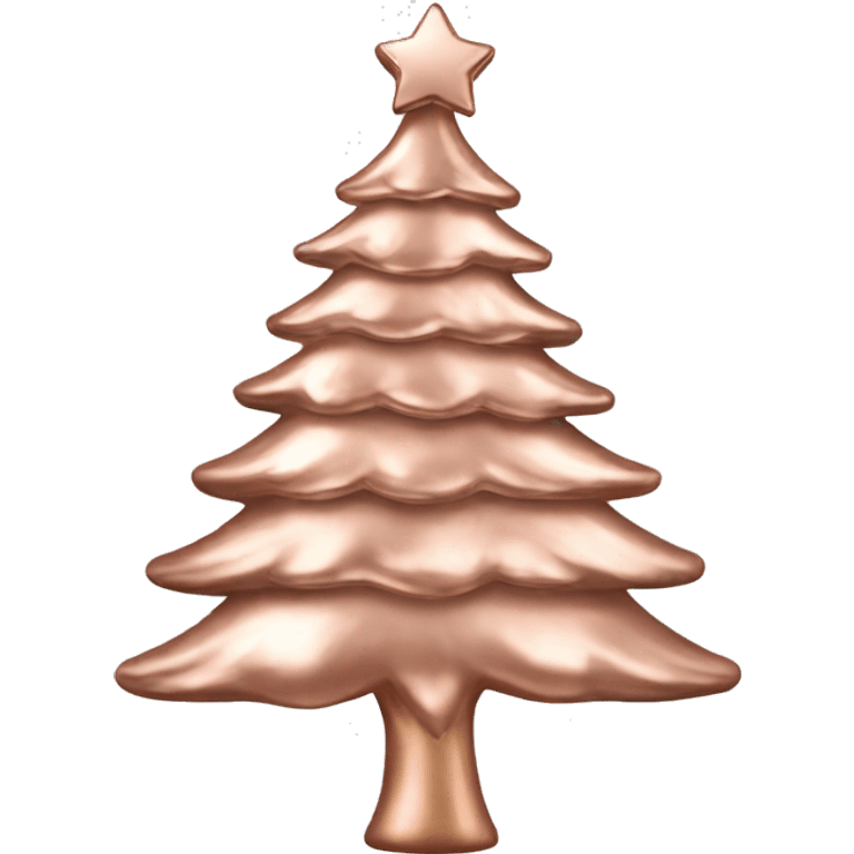 rose gold christmas tree emoji