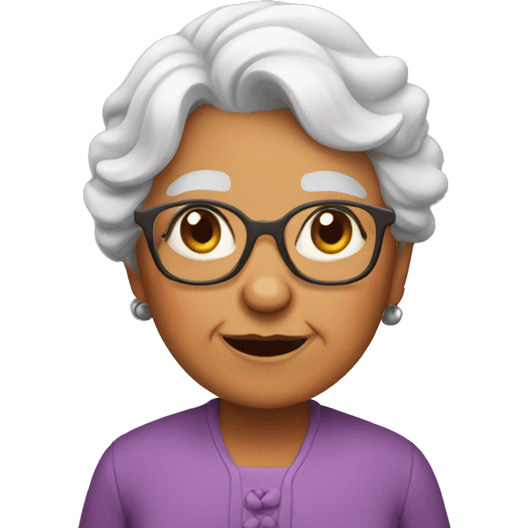 Granny fox emoji