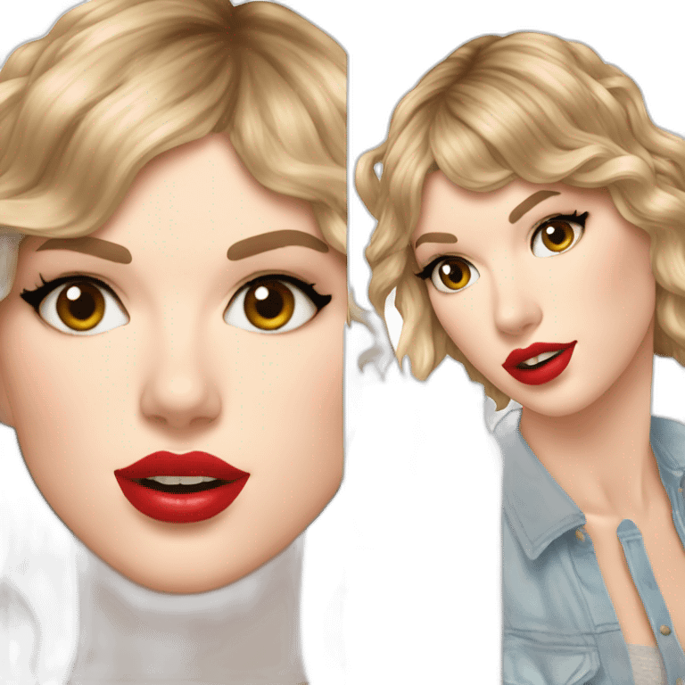 taylor-swift-selfie-milk-on-face-dripping emoji