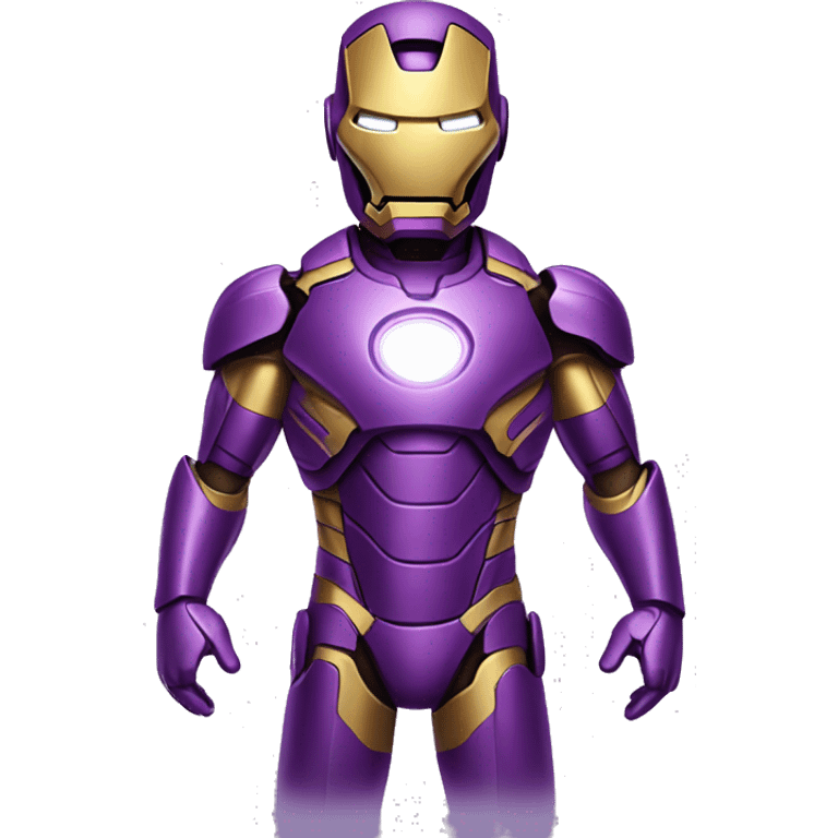 ironman but in purple emoji