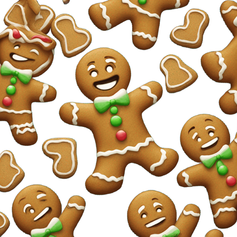 Hilarious gingerbread man that’s dancing emoji