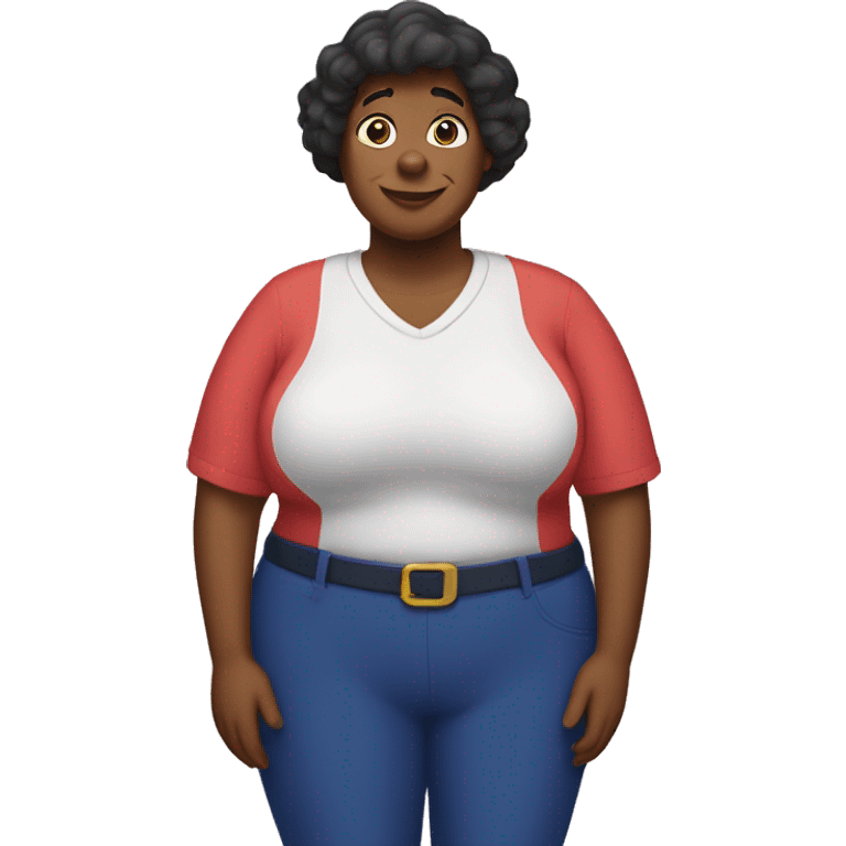 A picture of fat Albert if he was a female  emoji