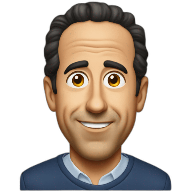 Jerry Seinfeld head emoji