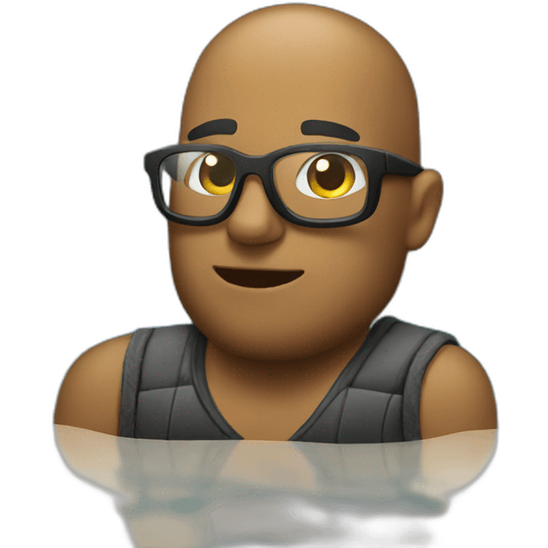 Developers in a pool emoji