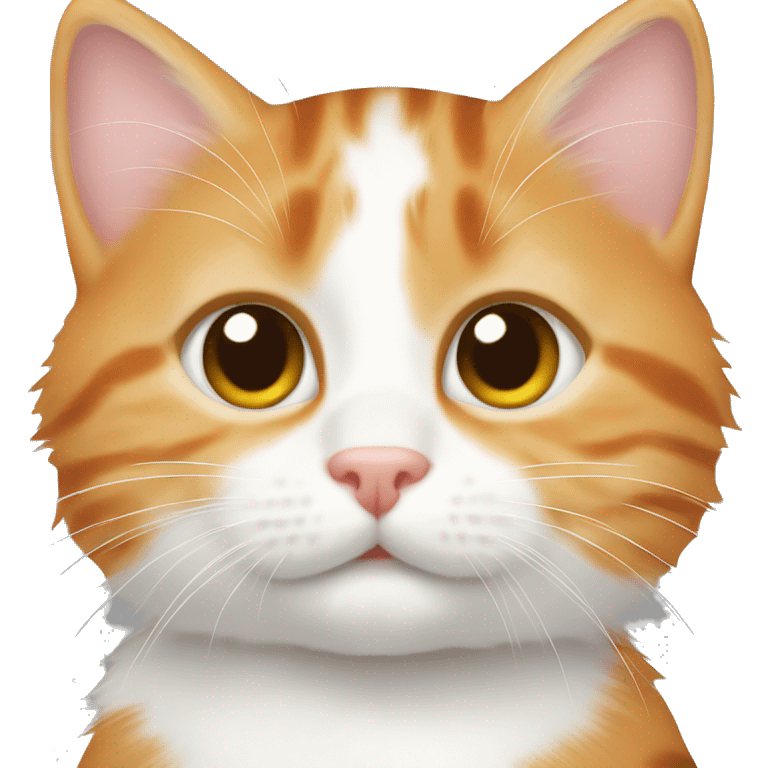 Orange and white tabby kitten emoji