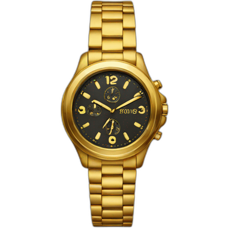 golden watch emoji