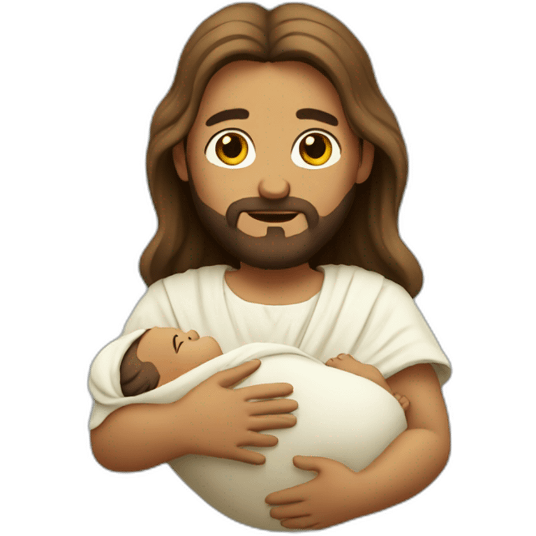 jesus expecting a baby emoji