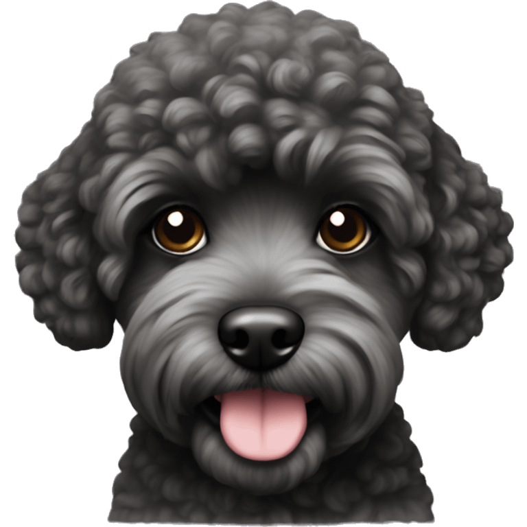 Maltees poo black  emoji