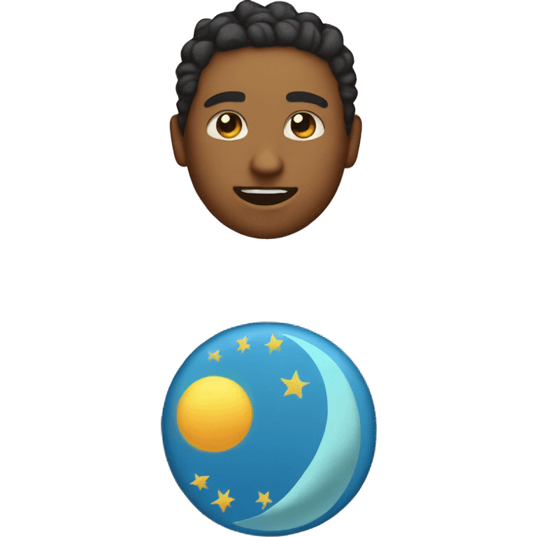 Aesthetic sun and moon emoji