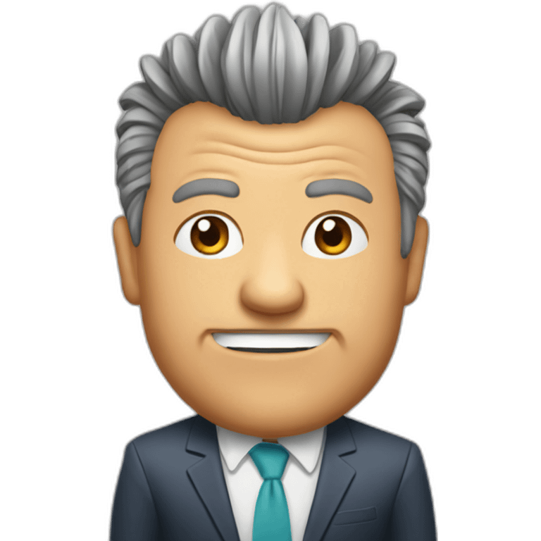 Jim cramer with mohawk emoji