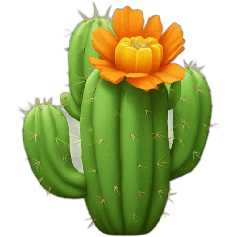 Cactus orange emoji