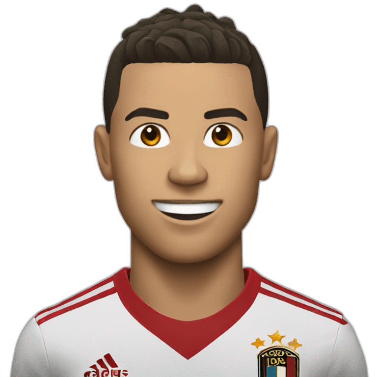 Ronaldo scoring a goal  emoji