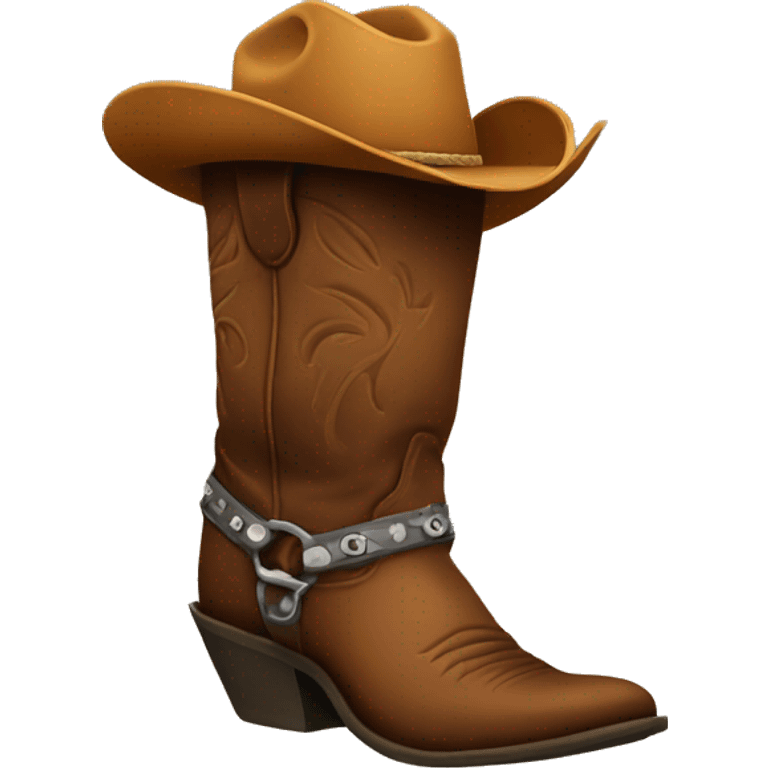 Cowboy boot emoji