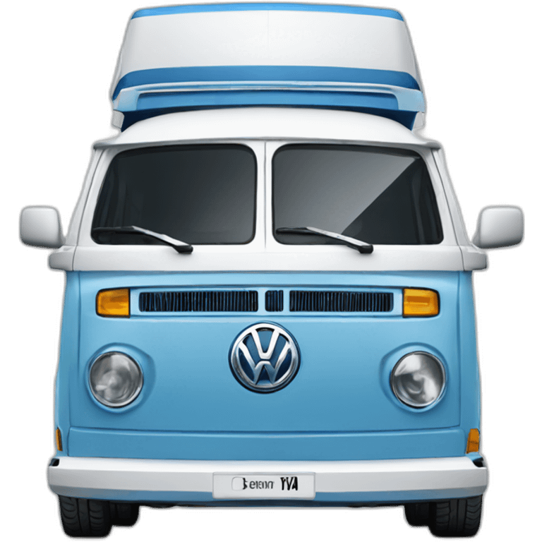 VW T6.1 California ocean campervan blue white emoji