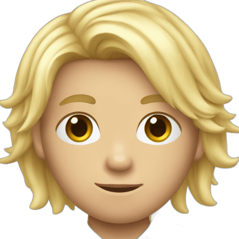 Blond hair Boy in Argentina soccer jersey emoji