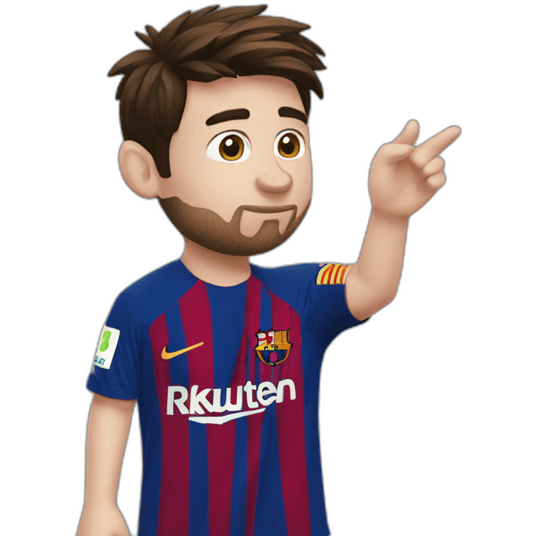 messi blowing a kiss emoji