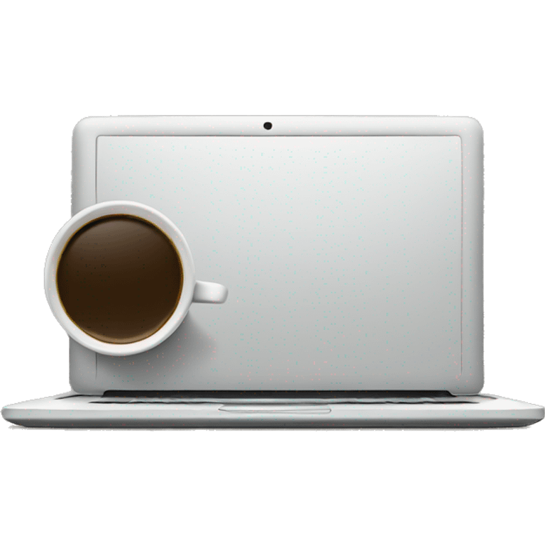 Laptop and coffee emoji