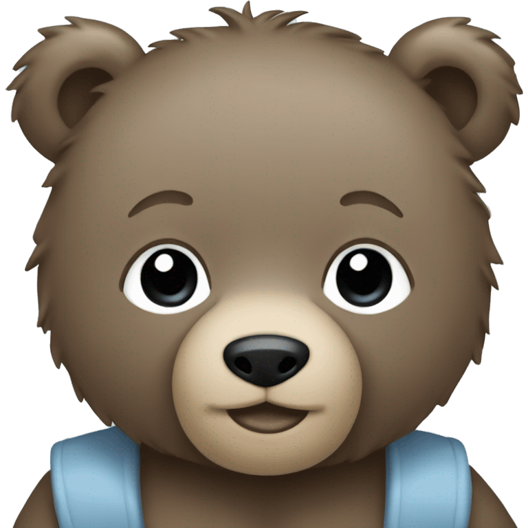 A bear that’s baby blue emoji