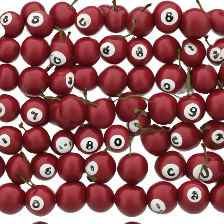 8 ball cherries emoji