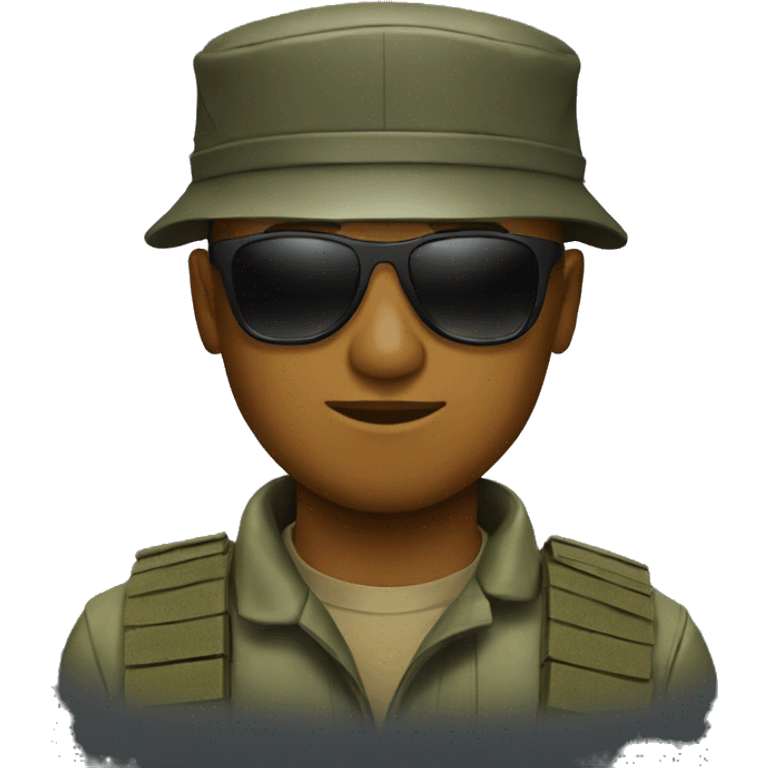 soldier in sunglasses emoji