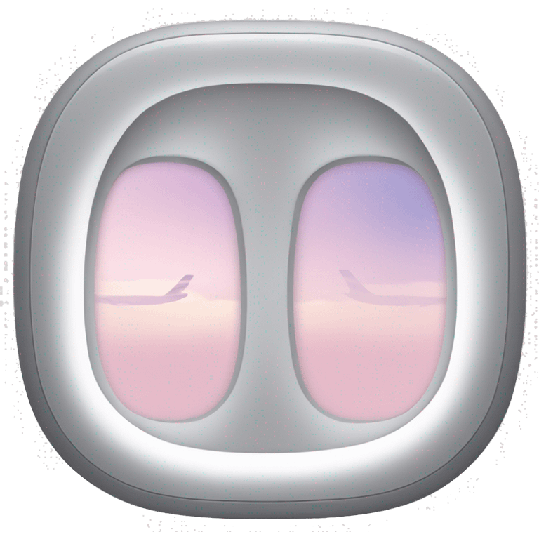 Light pink airplane window  emoji