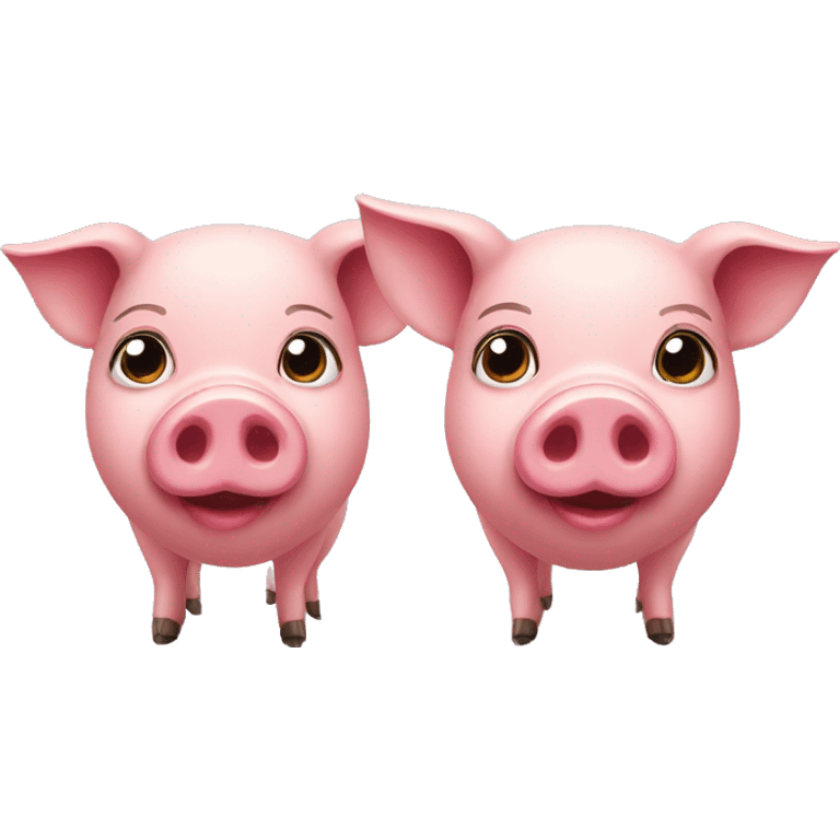 A pair of pigs  emoji