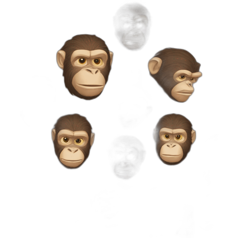 Caesar planet of the apes head only emoji