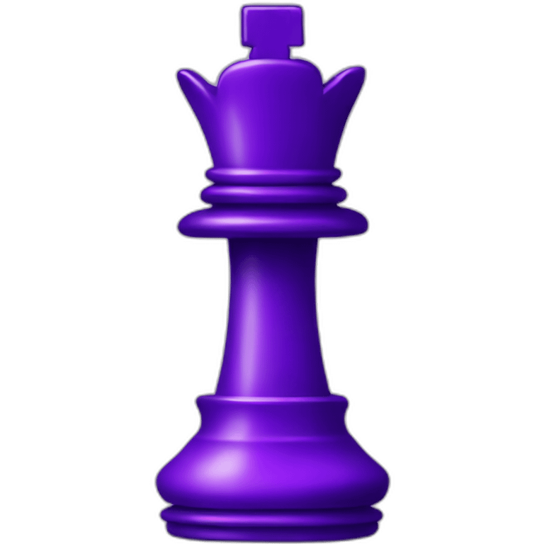 Purple chess piece emoji