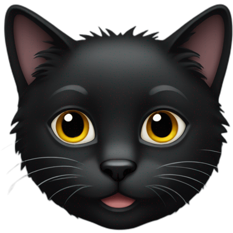 furry black cat emoji