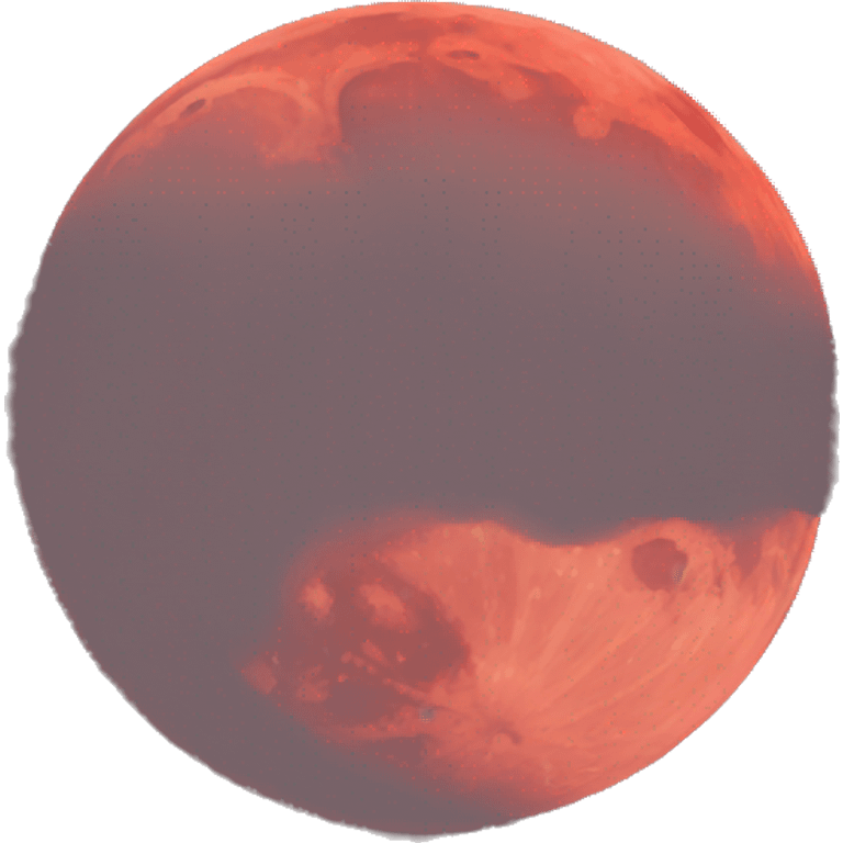 Red moon emoji