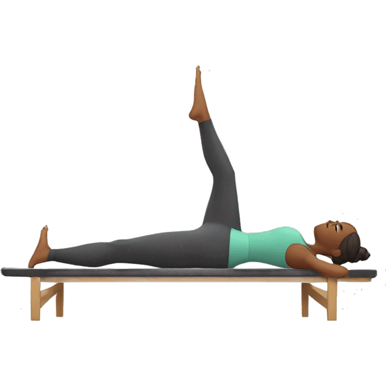 Woman doing pilates emoji