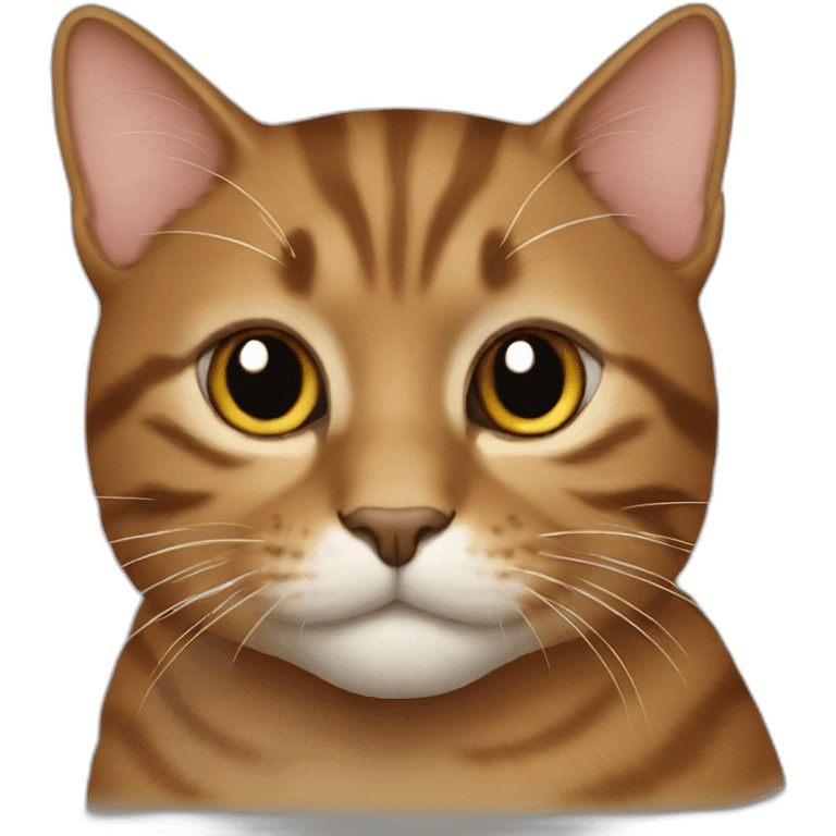 Cat brown emoji