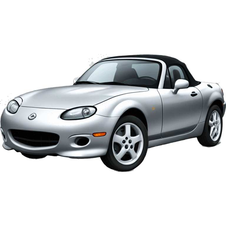 1999 NB Mazda Miata in silver emoji