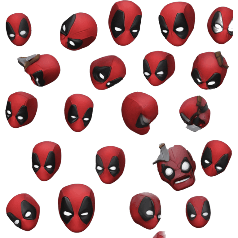 Deadpool qui fait semblant d'être mort emoji