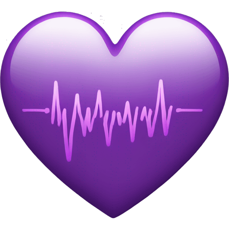 hearbeat emoji but purple emoji