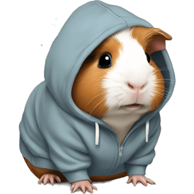 guinea pig wearing a hoodie emoji