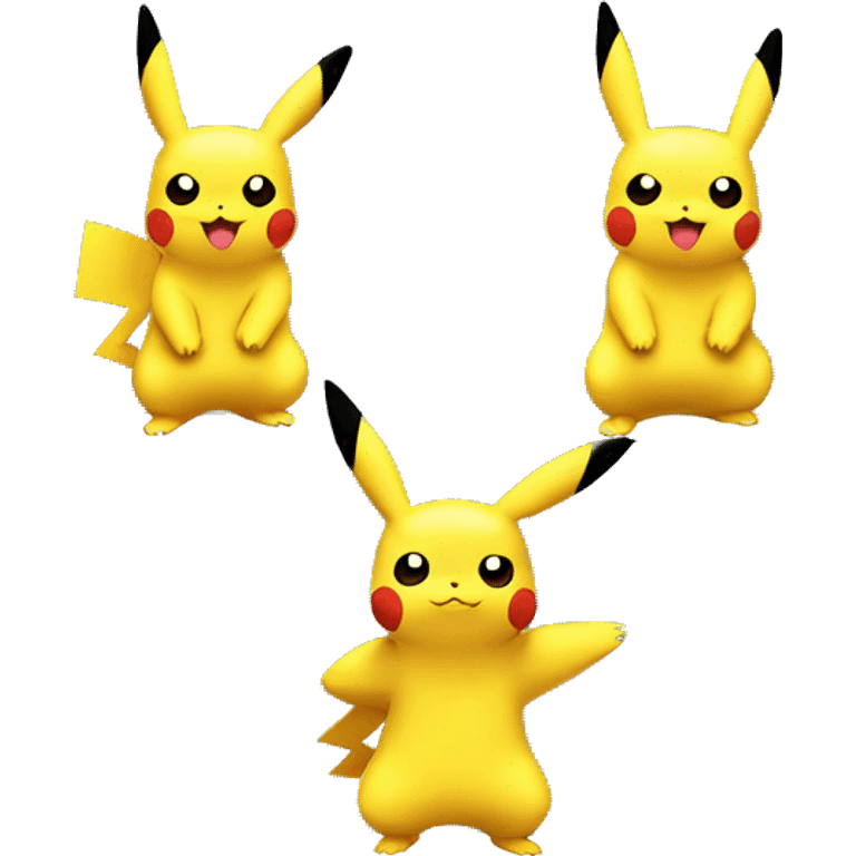 Pikachu in plant type emoji